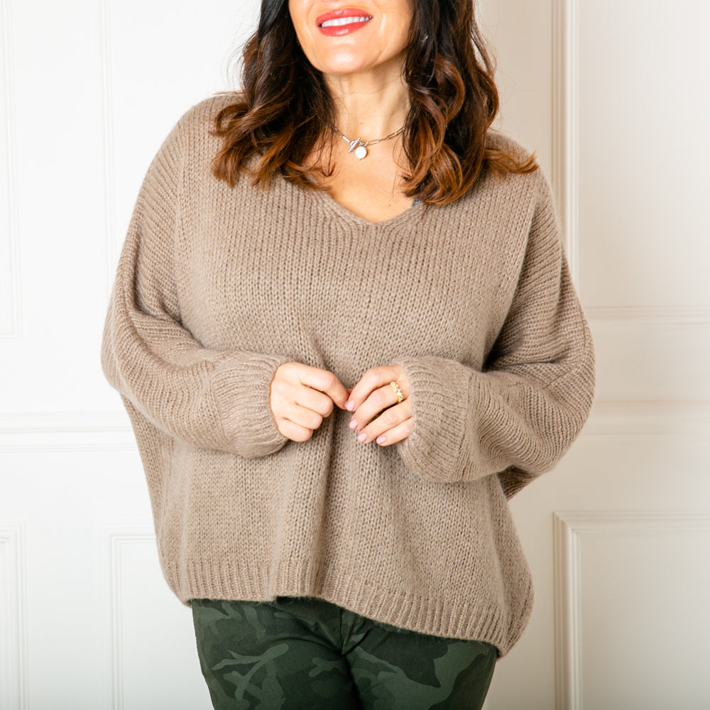 Mohair V-Neck Jumper